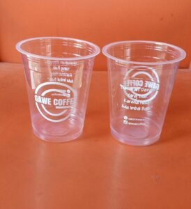 14oz cup pp datar logo 1 warna tanpa tutup - Gambar 2