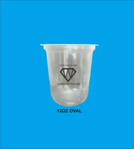 12oz cup pp oval logo 1 warna tanpa tutup