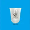 14oz cup pp oval logo 1 warna tanpa tutup