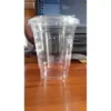 16oz cup PET logo 1 warna plus tutup - Gambar 2
