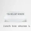 lunch box paper ukuran L logo 1 warna