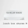 lunch box paper ukuran M logo 1 warna