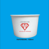 paper bowl plus tutup logo satu warna ukuran 1000ml