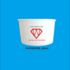 paper bowl plus tutup logo satu warna ukuran 350ml