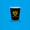 aper cup hot 8oz  warna hitam plus tutup